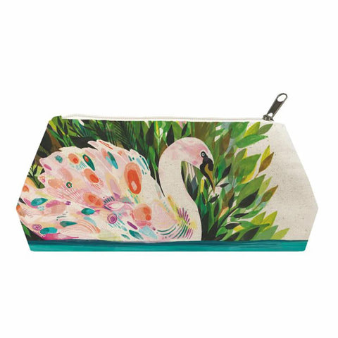 Swan Song Canvas Medium Organizer Bag by Contemporary Artist DANIELLE DUER
