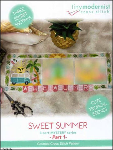 Sweet Summer Mystery Three Part Series Part 1 By The Tiny Modernist Counted Cross Stitch Pattern