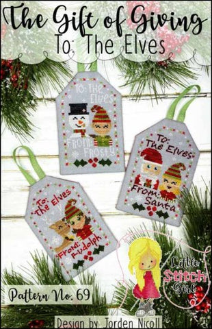 The Gift Of Giving To Elves by Little Stitch Girl Counted Cross Stitch Pattern