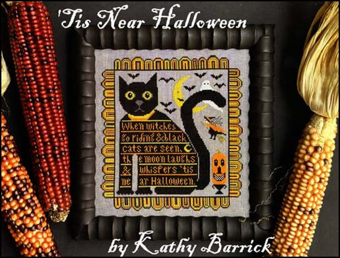 Tis Near Halloween by Kathy Barrick Counted Cross Stitch Pattern