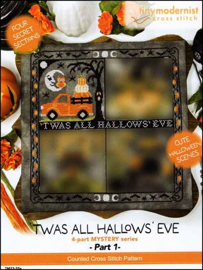 Twas All Hallos Eve: Part 1 By The Tiny Modernist Counted Cross Stitch Pattern