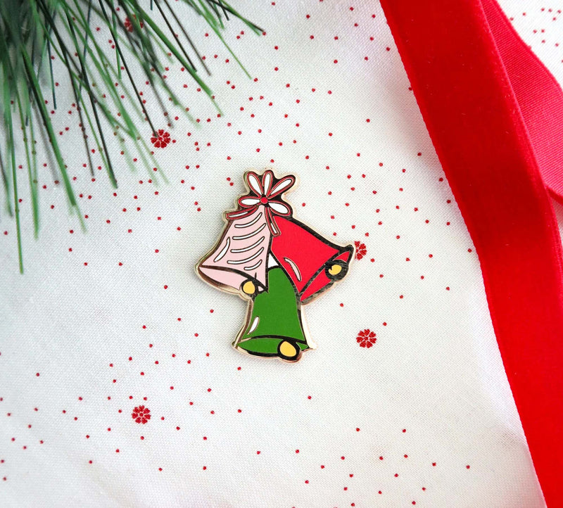 Christmas Jingle Bells Magnetic Needle Minder by Flamingo Toes