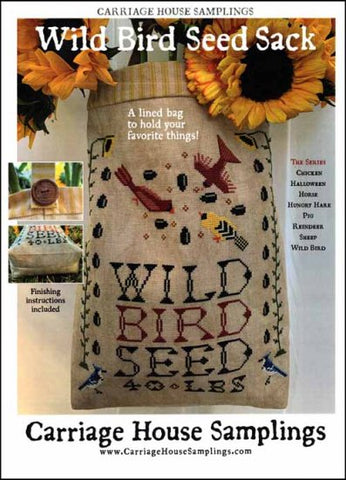 Wild Bird Seed Sack by Carriage House Samplings Counted Cross Stitch Pattern