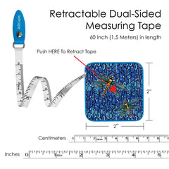 Tape Measure - Tiffany Dragonfly - Blue