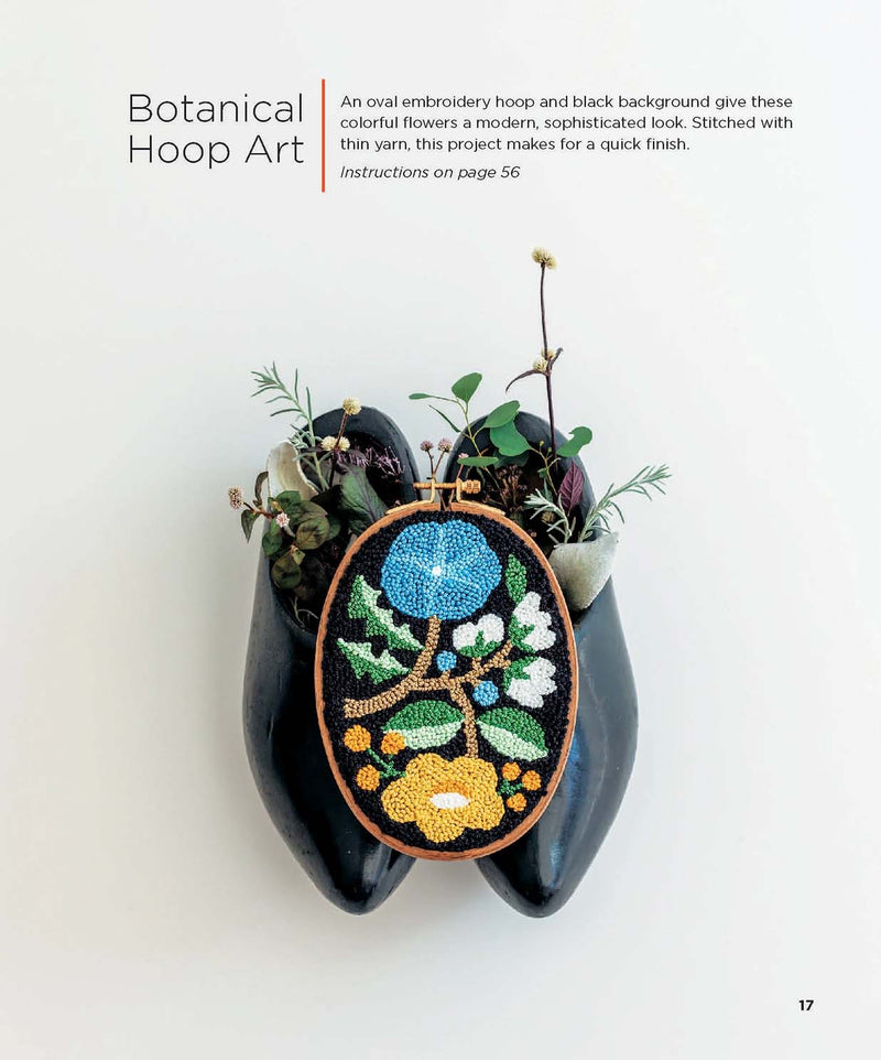 Simply Stitched with Punch Needle: 11 Artful Punch Needle Projects to Embroider with Floss by Yumiko Higuchi
