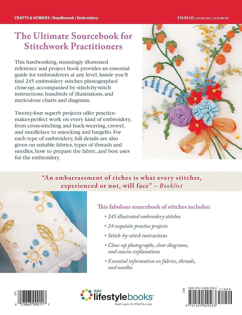 Encyclopedia of Classic & Vintage Stitches: 245 Illustrated Embroidery Stitches for Cross Stitch, Crewel, Beadwork, Needlelace, Stumpwork, and More by Karen Hemingway