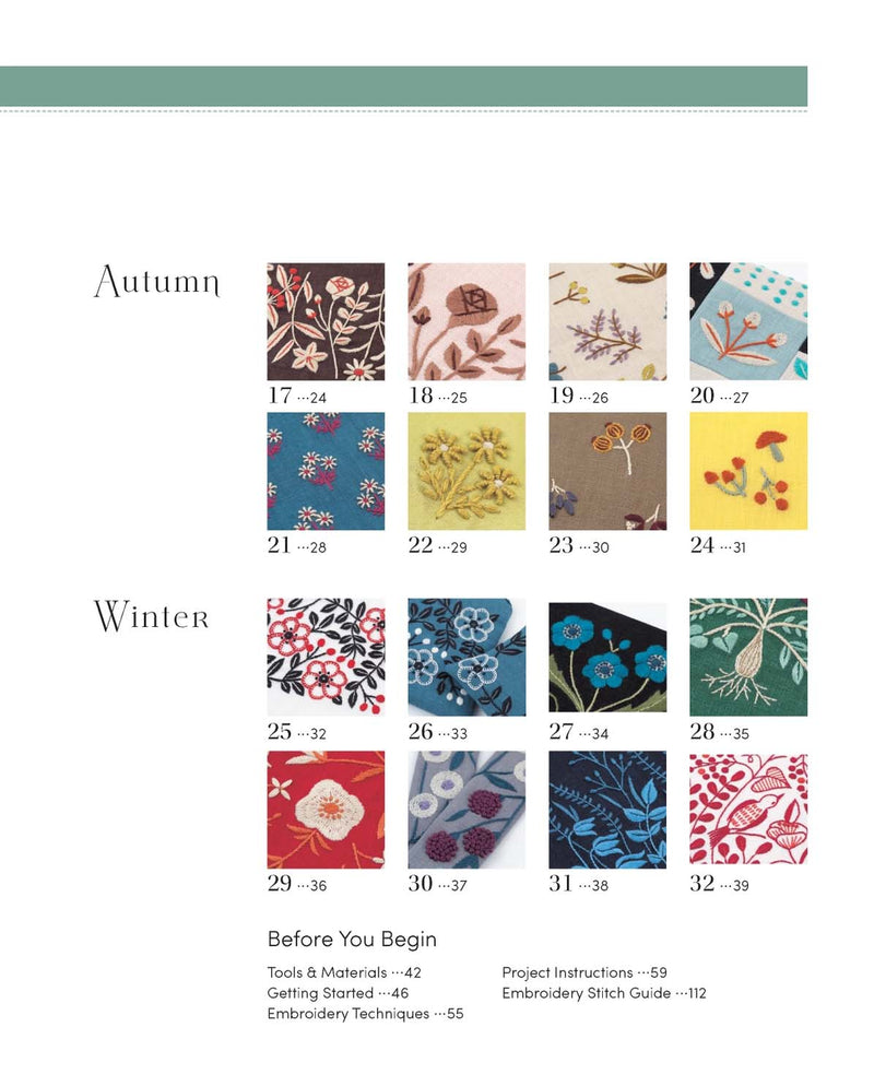 Artful Botanical Embroidery: A Collection of 32 Patterns & Projects for All Seasons By Alice Makabe