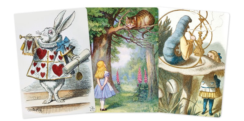 Alice in Wonderland Set of 3 Midi Notebooks From Flame Tree Studios