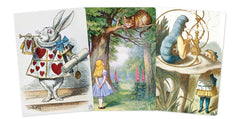 Alice in Wonderland Set of 3 Midi Notebooks From Flame Tree Studios
