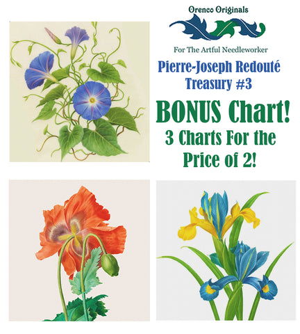 Redoute Deluxe Treasury Counted Cross Stitch Patterns Charts BONUS: 3 charts for the price of 2! (Copy)