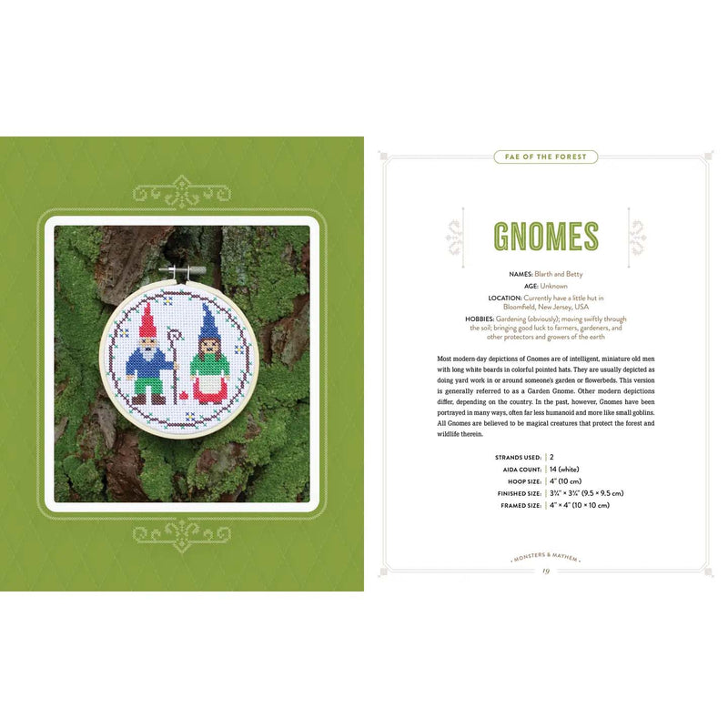 Monsters and Mayhem in Cross-Stitch: Designs and Instructions for 25 Creatures and Cryptids By Nicole LaBranche