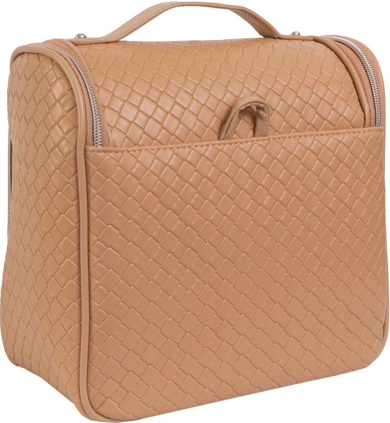 Tan Joan & David Large Woven Hanging Organizer Bag From Magid