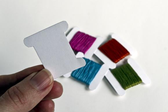 Plastic Floss Card Bobbins for Embroidery Thread Floss Yarn 