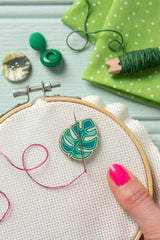 Monstera Leaf Magnetic Needle Minder Craft Gift  From Hawthorn Handmade