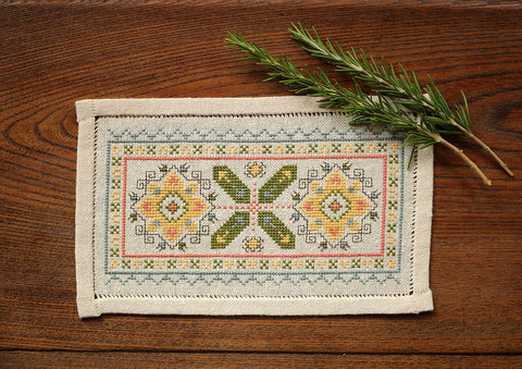 Athenian Sunflower by Avlea Folk Embroidery Counted Cross Stitch Kit