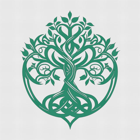 Celtic Knot Ornamental Tree of Life Counted Cross Stitch Pattern