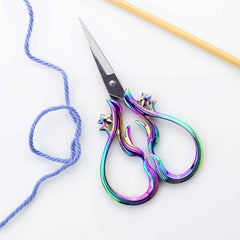 Star Dust Rainbow Scissors with Sheath From Twice Sheered Sheep