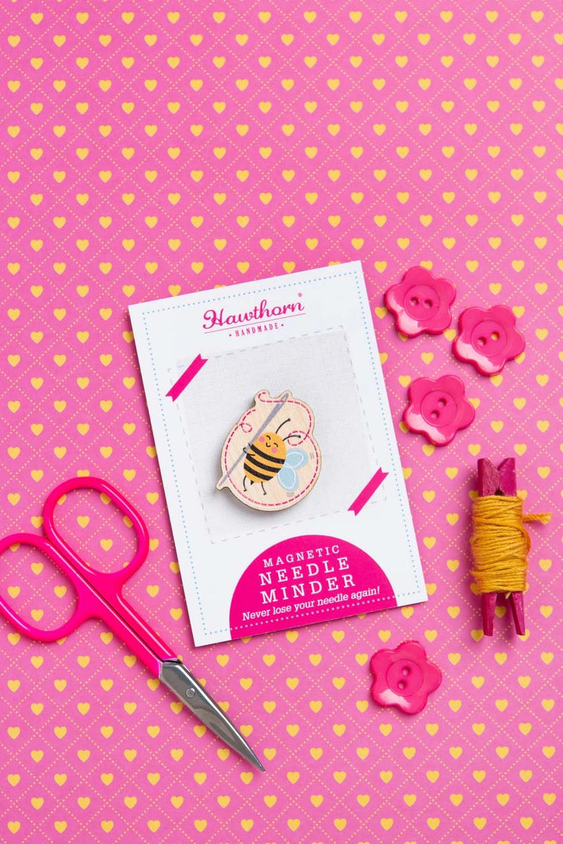 Sewing Bee Magnetic Needle Minder Craft Gift  From Hawthorn Handmade
