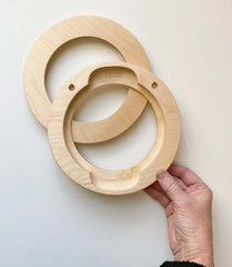 Caramel Round Embroidery Hoop Frame For 6" Hoop From Modern Hoopla