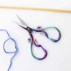 Star Dust Rainbow Scissors with Sheath From Twice Sheered Sheep