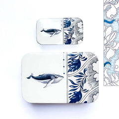Whale Tin NEEDLE CASE NEEDLE ORGANIZER-Large