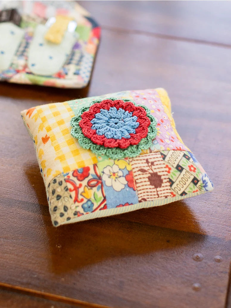 Patch Parade Flower Square Pin Cushion from April Cornell