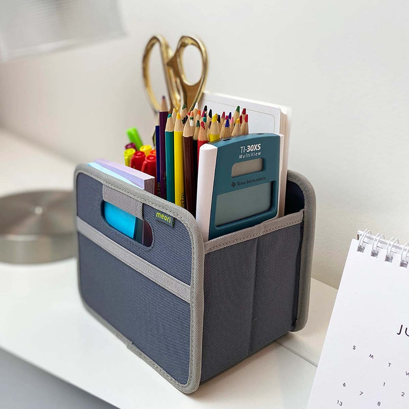Mini Foldable Storage Box Cube Organizer by Meori -Marine Blue