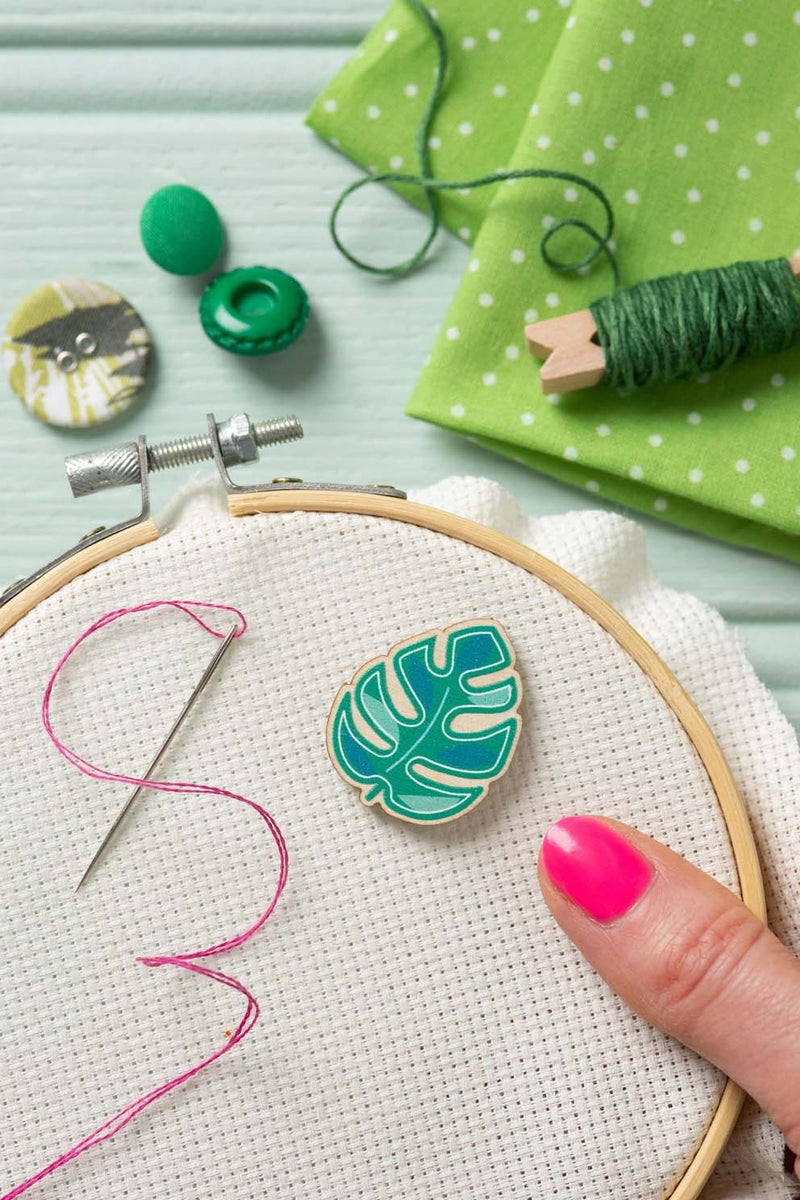 Monstera Leaf Magnetic Needle Minder Craft Gift  From Hawthorn Handmade