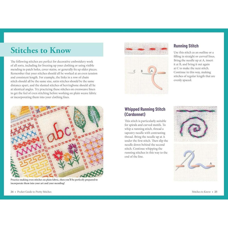 Pocket Guide To Pretty Stitches - Carry-Along Guide by Karen Hemingway