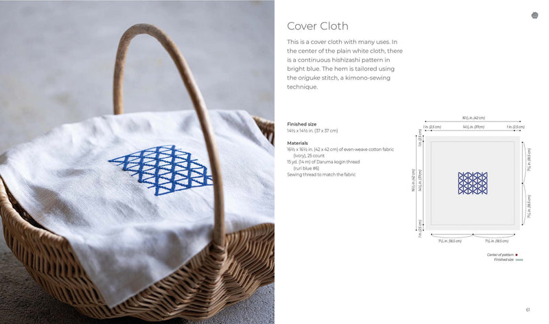 Counted Sashiko Embroidery: 31 Projects with 80 Kogin and 200 Hishizashi Patterns By Keiko Sakamoto