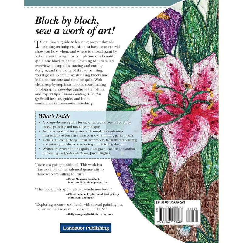 Thread Painting A Garden Quilt - A Step-By-Step Guide By Joyce Hughes