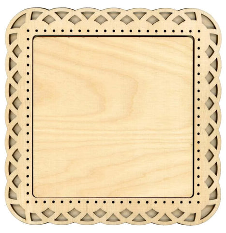 Wooden Square Weaving Frame - Medium  for Cross Stitch from MP Studia