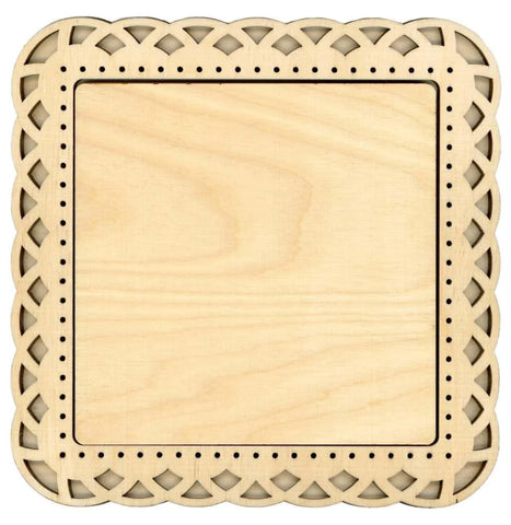 Wooden Square Weaving Frame - Medium  for Cross Stitch from MP Studia