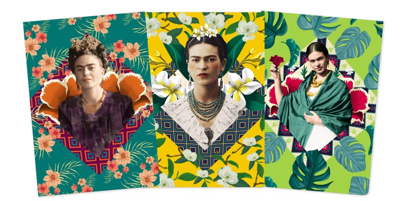 Frida Kahlo Set of 3 Midi Notebooks From Flame Tree Studios
