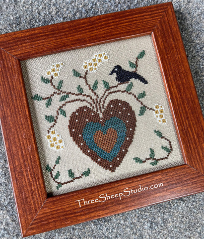 Heartfelt by Three Sheep Studio Counted Cross Stitch Pattern