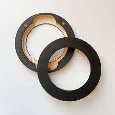 Dark Walnut Round Embroidery Hoop Frame For 5" Hoop From Modern Hoopla
