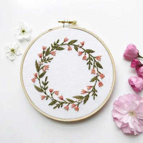 Lily of the Valley Embroidery Kit By Urbann Nest