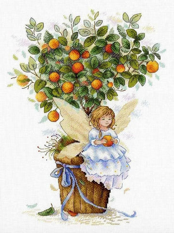 The Orange Fairy Counted Cross Stitch Kit from M.P. Studia
