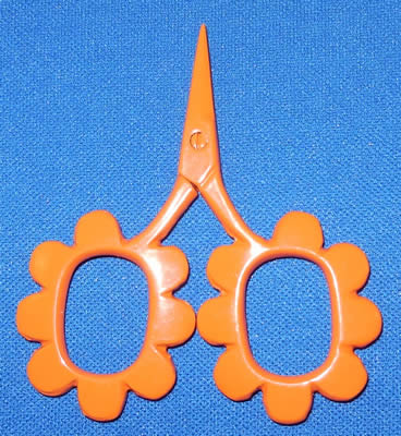 Kelmscott Design's FLOWER POWER Scissors-Orange