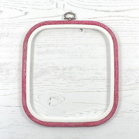 Nurge Square Flexi Hoop - 7 by 8 inch PINK