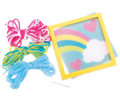 Sew Cute Needlepoint Rainbow Kids Art and Craft Activity