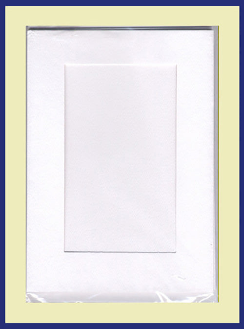 SMALL NEEDLEWORK CARDS. RECTANGULAR OPENING...Ivory