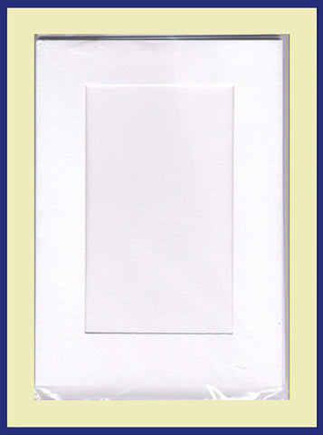 SMALL NEEDLEWORK CARDS. RECTANGULAR OPENING...Parchment