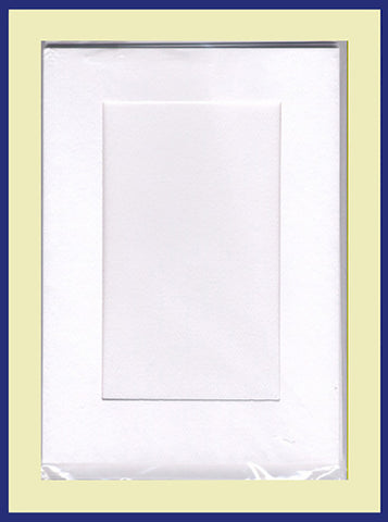 SMALL NEEDLEWORK CARDS. RECTANGULAR OPENING...Ivory