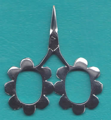 Kelmscott Design's FLOWER POWER Scissors-Silver