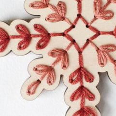SNOWFLAKE ORNAMENT EMBROIDERY KIT By HNB House Embroidery