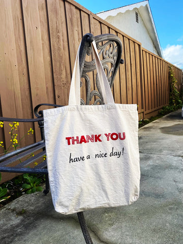 THANK YOU TOTE BAG EMBROIDERY KIT By Stitches By Tiff