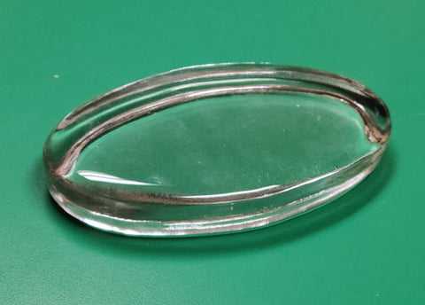Hand Made  Oval Glass Paperweight from Yarntree