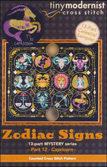 Zodiac Signs# 12 Capricorn By The Tiny Modernist Counted Cross Stitch Pattern