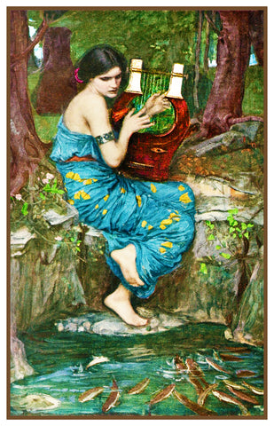 The Charmer inspired by John William Waterhouse Counted Cross Stitch Pattern